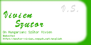 vivien szutor business card